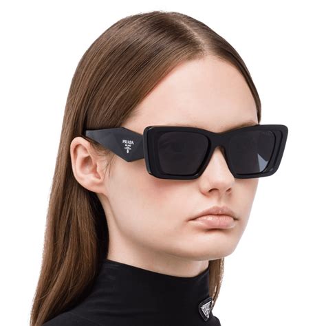 prada pr 08ys sunglasses 1ab5s0 black|prada women's sunglasses pr 08ys.